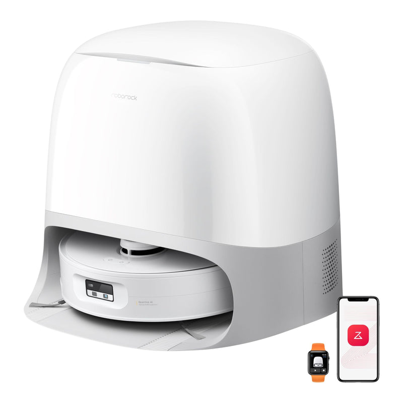 Roborock Qrevo Curv 2 Flow Robot Vacuum & Mop featuring 20,000 Pa suction, a 220 RPM roller mop, and advanced LiDAR navigation. N2774