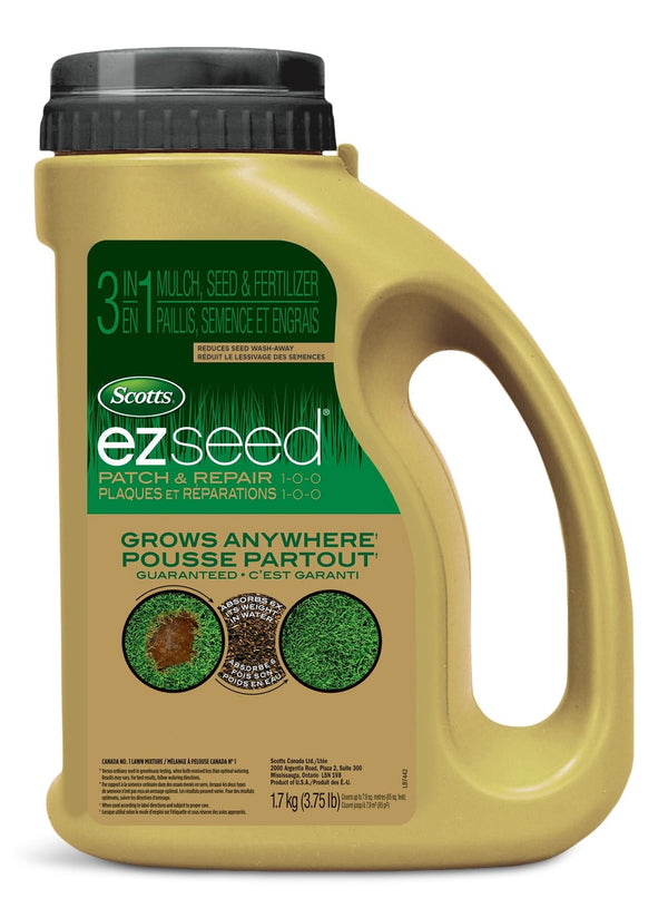 EZ Seed 3-in-1 Patch & Repair Grass Seed & Fertilizer Mix, 1-0-0, 1.71-kg T7203