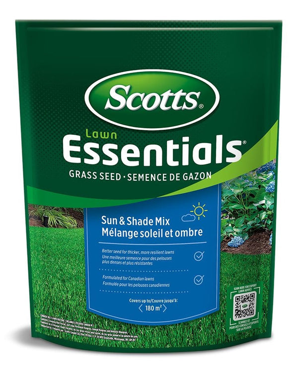 Lawn Essentials Sun & Shade Grass Seed Mix, Weed-Free, 1-kg Y0004