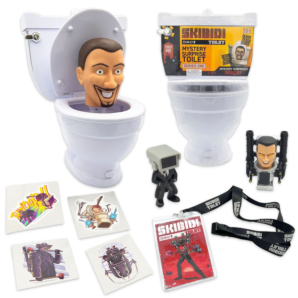 Giant Mystery Toilet Set with Surprise Toys for Ages 13+, Assorted Figures X3603