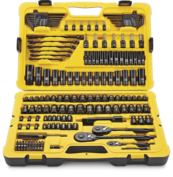 Professional Grade Black Chrome Socket Set, 183-pc, SAE/Metric T4638