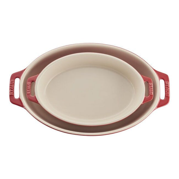 Oval 2 piece Baking Set Cherry U9140