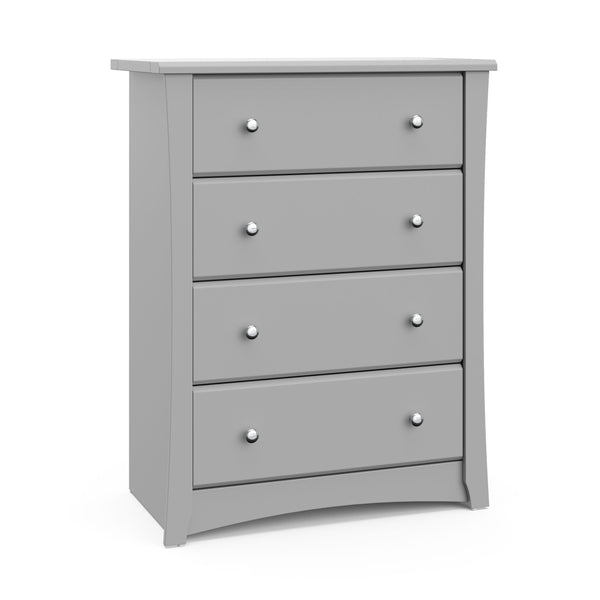 Crescent 4-Drawer Dresser/Chest, Pebble Gray Z6980