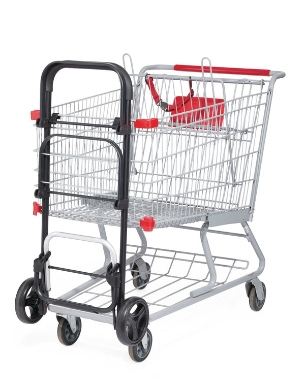 Thermal 2-Bag Shopping Cart with Comfort Grip Handle V0110