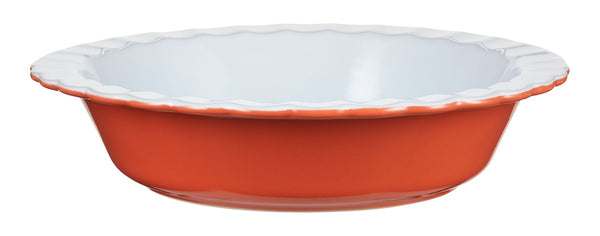 Pie Ceramic Baking Dish, Orange Z1340