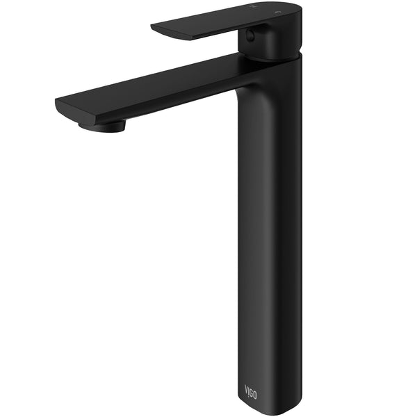Norfolk Single Handle Vessel Bathroom Sink Faucet, WaterSense Certified, Matte Black G6841
