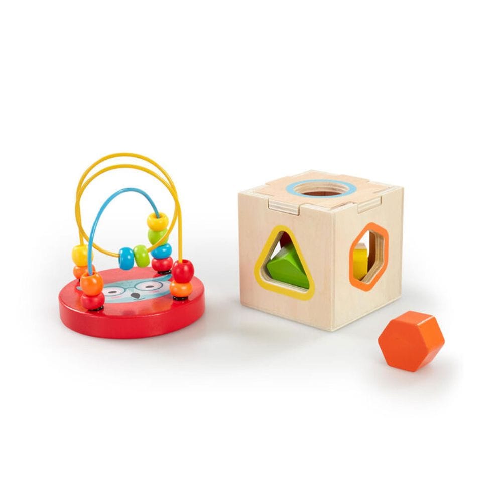 6-in-1 Wooden Game/Toy Gift Set for Ages 3+